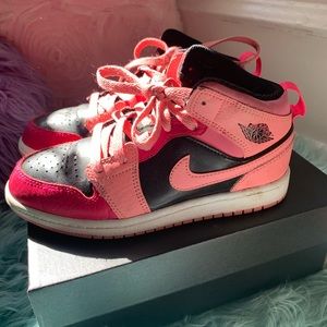 Pink Jordan 1 Mid